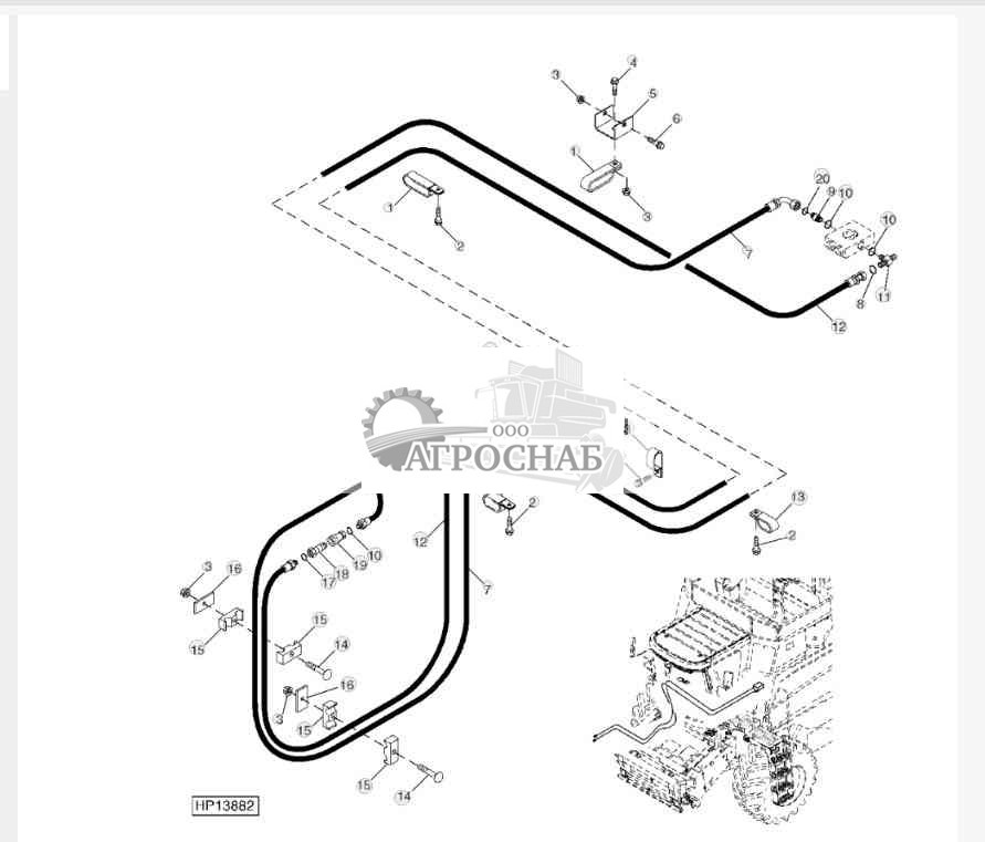 Reel Drive Hydraulic Hoses 